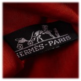 Hermès Vintage - Cotton Scarf - Brown Beige - Cotton Foulard - Luxury High Quality