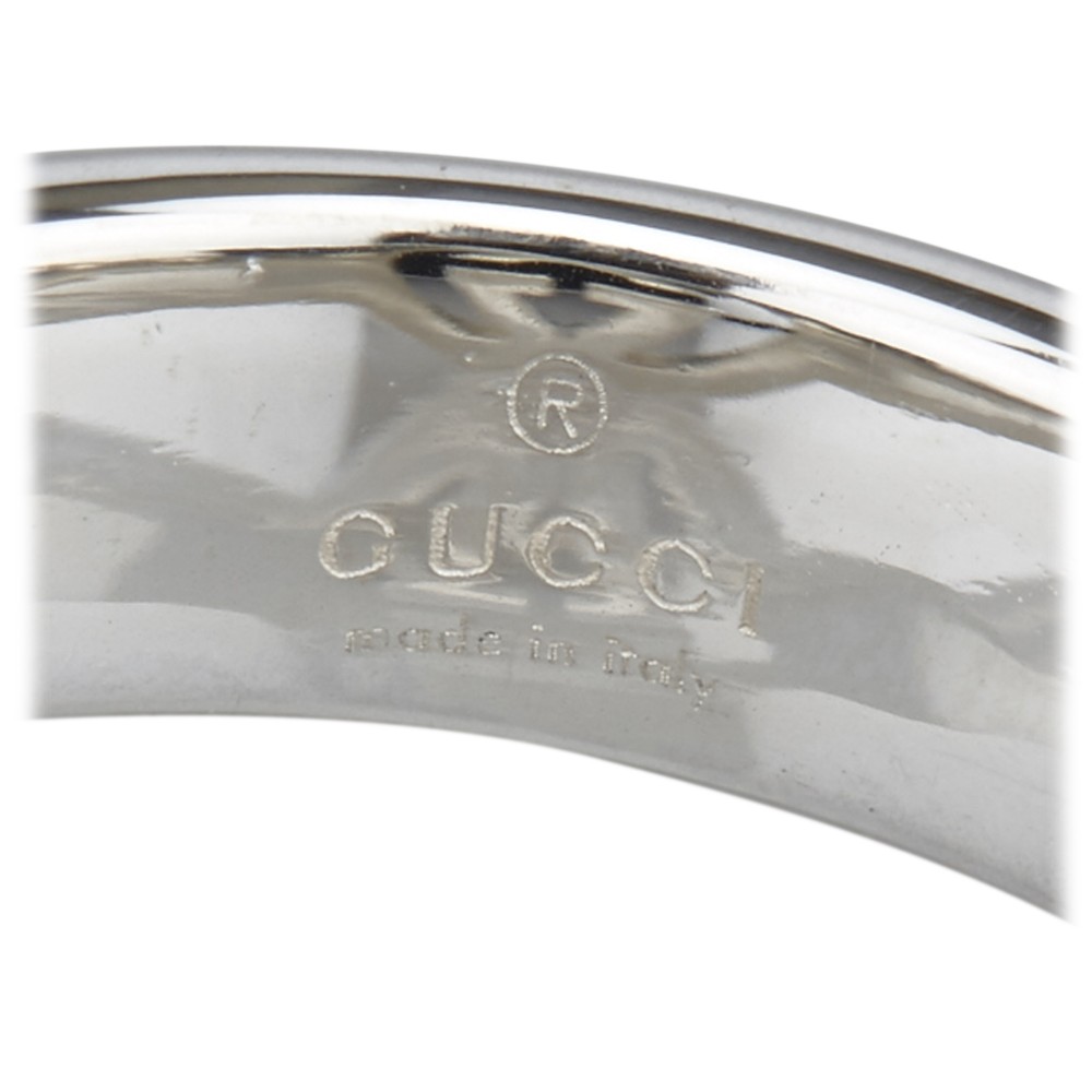 Gucci Vintage - GG Logo Band - Silver - Gucci Ring - Luxury High ...