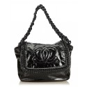 Chanel Vintage - Luxe Ligne Accordion Flap Bag - Black - Leather Handbag - Luxury High Quality