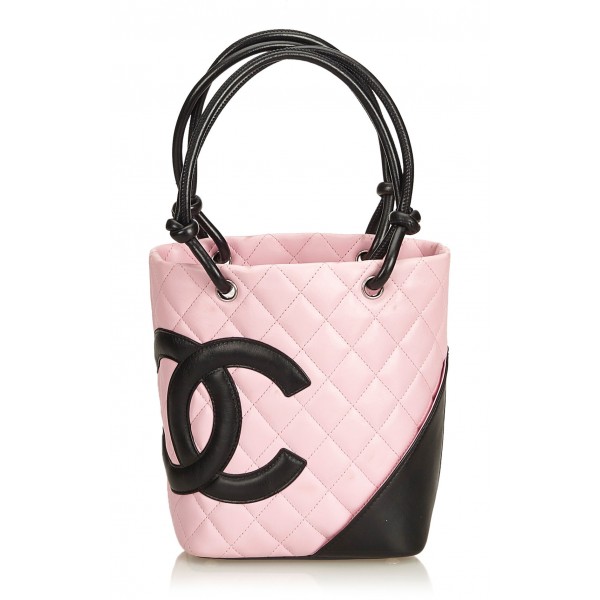 chanel pink cloth bag
