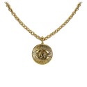 Chanel Vintage - CC Pendant Necklace - Gold - Necklace Chanel - Luxury High Quality