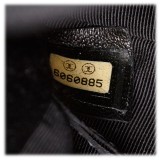 Chanel Vintage - Choco Bar Chain Cotton Handbag Bag - Black - Leather Handbag - Luxury High Quality