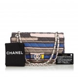 Chanel Vintage - CC Heart Printed Cotton Medium Flap Bag - Pink - Leather & Cotton Handbag - Luxury High Quality