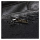 Chanel Vintage - Leather Patchwork Tote Bag - Black - Leather Handbag - Luxury High Quality