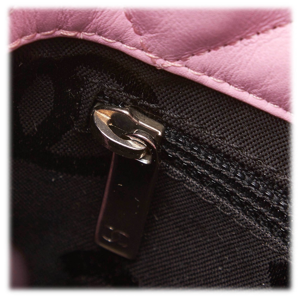 Chanel Vintage - Cambon Ligne Petit Bucket Bag - Pink Black