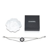 Chanel Vintage - Camellia Metal Bracelet - Argento Nero - Braccialetto Chanel - Alta Qualità Luxury