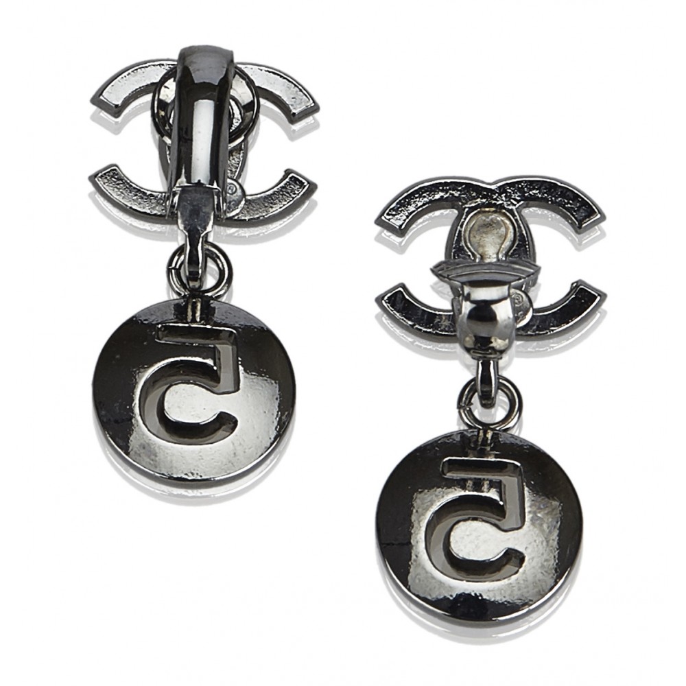Chanel CC No. 5 Drop Earrings