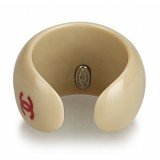 Chanel Vintage - Coco Resin Ring - White Ivory - Chanel Ring - Luxury High Quality