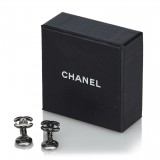 Chanel Vintage - CC No. 5 Drop Earrings - Silver - Earrings Chanel - Luxury High Quality