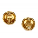 Chanel Vintage - CC Clip-On Earrings - Oro - Orecchini Chanel - Alta Qualità Luxury