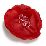 Chanel Vintage - Fabric Camellia Brooch - Rosso - Spilla Chanel - Alta Qualità Luxury