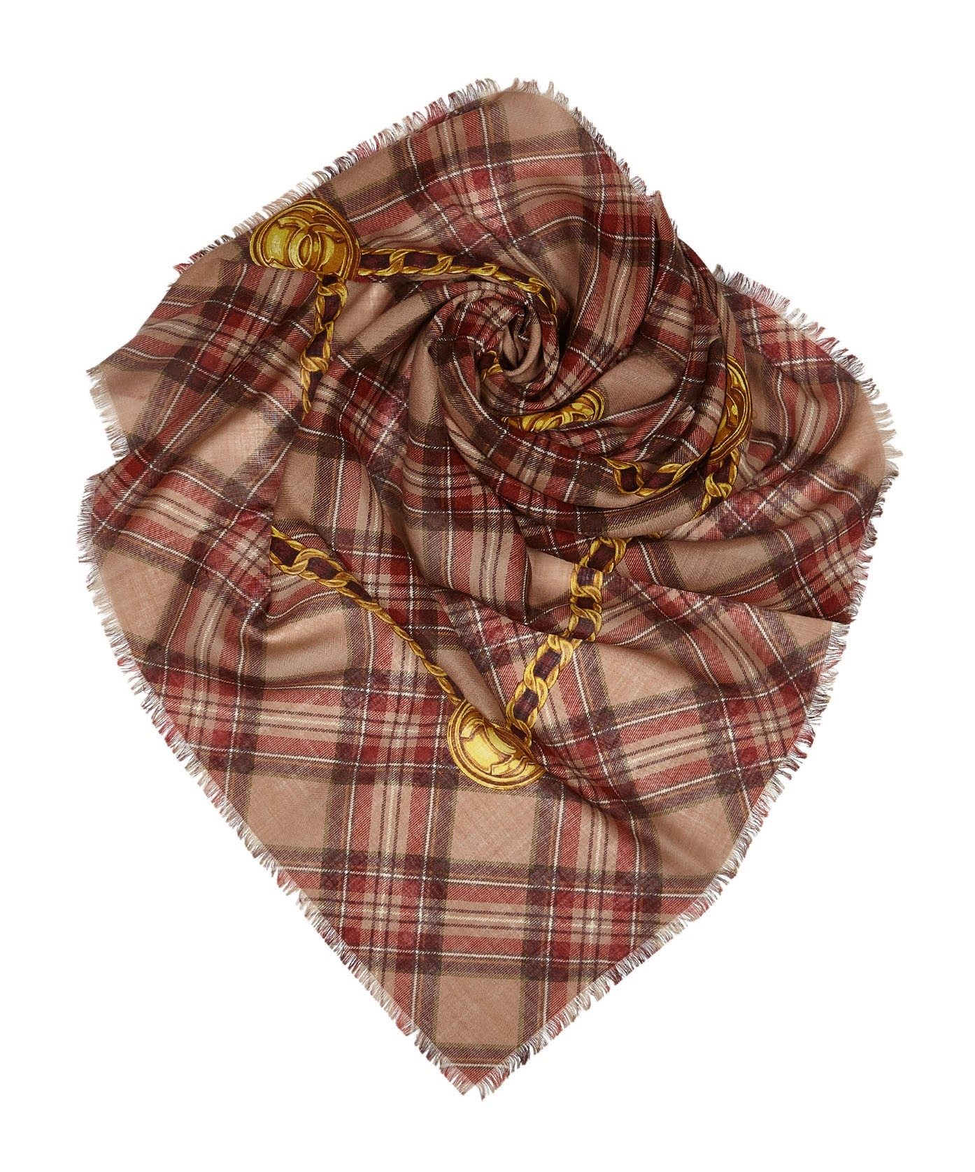 coco chanel floral scarf