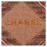 Chanel Vintage - Plaid Cashmere Silk Scarf - Marrone Beige - Foulard in Cashmere e Seta - Alta Qualità Luxury