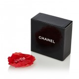 Chanel Vintage - Fabric Camellia Brooch - Red - Brooch Chanel - Luxury High Quality