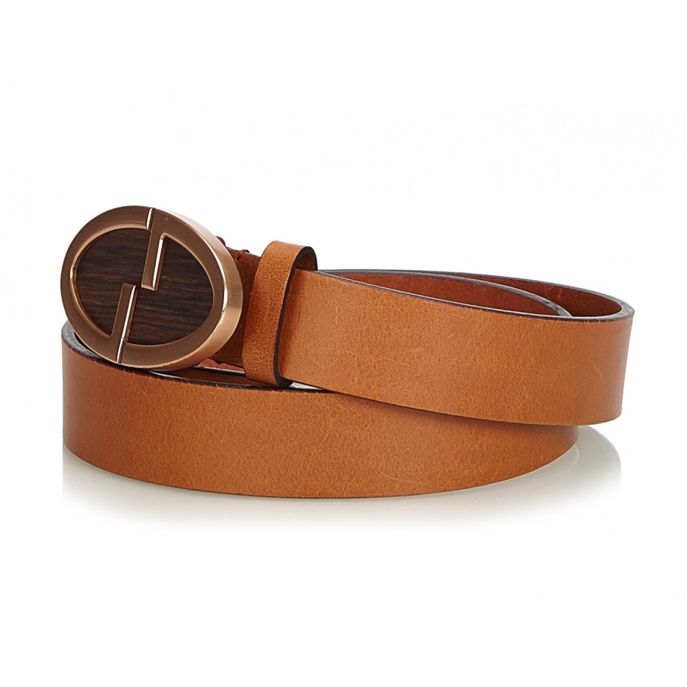 Gucci Vintage - Leather GG Supreme Belt - Brown - Leather Belt - Luxury  High Quality - Avvenice