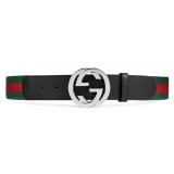 Gucci Vintage - GG Web Belt - Black Multi - Leather Belt - Luxury High Quality