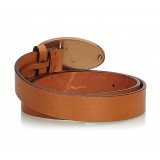 Gucci Vintage - Leather Double G Belt - Brown - Leather Belt - Luxury High Quality