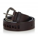 Gucci Vintage - Leather Belt - Black - Leather Belt - Luxury High Quality