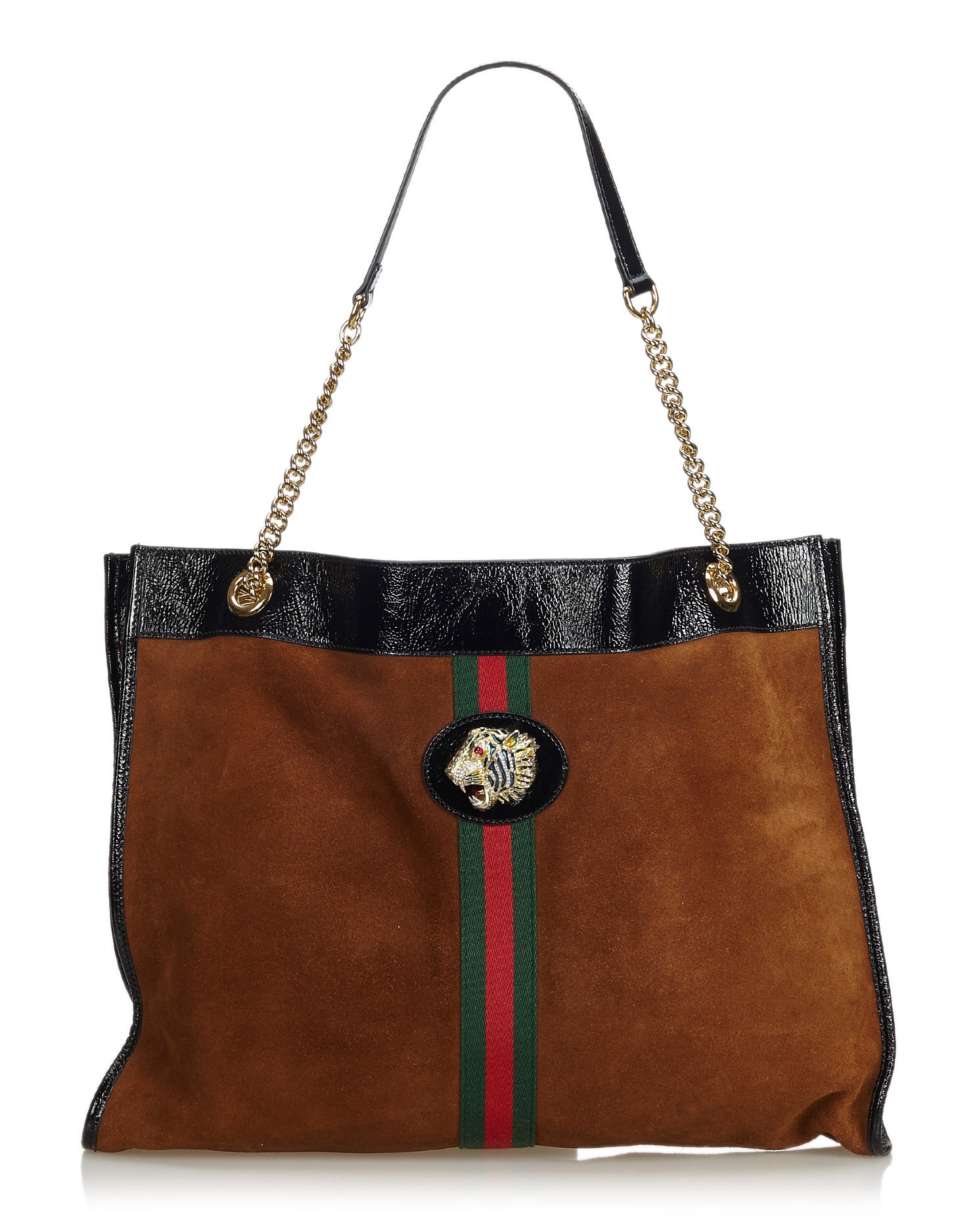 tavle Hellere Afhængig Gucci Vintage - 2018 Large Rajah Tote Bag - Brown - Leather Handbag -  Luxury High Quality - Avvenice