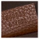 Gucci Vintage - Leather GG Tote Bag - Marrone - Borsa in Pelle - Alta Qualità Luxury