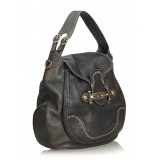 Gucci Vintage - Leather New Pelham Hobo Bag - Black - Leather Handbag - Luxury High Quality