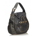 Gucci Vintage - Leather New Pelham Hobo Bag - Nero - Borsa in Pelle - Alta Qualità Luxury