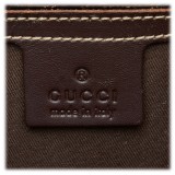 Gucci Vintage - GG Weekender Bag - Brown - Leather Handbag - Luxury High Quality