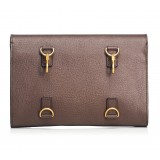 Gucci Vintage - Leather Totem Clutch Bag - Brown - Leather Handbag - Luxury High Quality