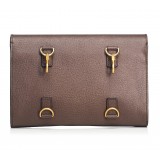 Gucci Vintage - Leather Totem Clutch Bag - Marrone - Borsa in Pelle - Alta Qualità Luxury