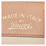 Gucci Vintage - Canvas Swing Tote Bag - Marrone Avorio - Borsa in Pelle - Alta Qualità Luxury