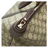 Gucci Vintage - GG Weekender Bag - Marrone - Borsa in Pelle - Alta Qualità Luxury