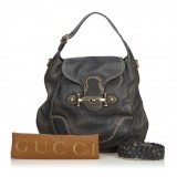 Gucci Vintage - Leather New Pelham Hobo Bag - Black - Leather Handbag - Luxury High Quality