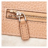 Gucci Vintage - Canvas Swing Tote Bag - Marrone Avorio - Borsa in Pelle - Alta Qualità Luxury