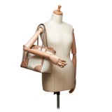 Gucci Vintage - Canvas Swing Tote Bag - Marrone Avorio - Borsa in Pelle - Alta Qualità Luxury