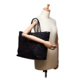 Gucci Vintage - Brocade Leather Stirrup Tote Bag - Black - Leather Handbag - Luxury High Quality