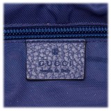 Gucci Vintage - GG Nylon Travel Bag - Blue - Leather Handbag - Luxury High Quality