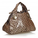 Gucci Vintage - GG Crystal Hysteria Handbag Bag - Marrone - Borsa in Pelle - Alta Qualità Luxury