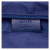 Gucci Vintage - GG Nylon Travel Bag - Blu - Borsa in Pelle - Alta Qualità Luxury