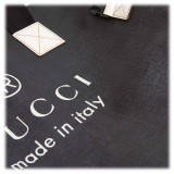 Gucci Vintage - Large Logo Tote Bag - Black - Leather Handbag - Luxury High Quality