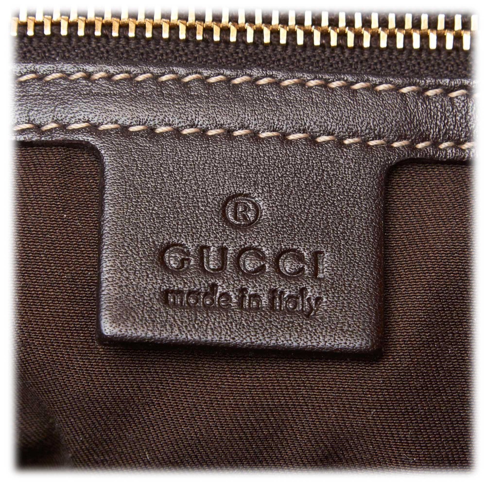 Vintage 00's Gucci Hysteria Suede Brown/Grey Tote Bag – For the Ages