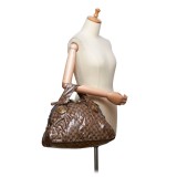 Gucci Vintage - GG Crystal Hysteria Handbag Bag - Brown - Leather Handbag - Luxury High Quality