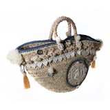 Coffarte - Great Trinacria Coffa - Sicilian Artisan Handbag - Sicilian Coffa - Luxury High Quality Handicraft Bag