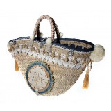 Coffarte - Great Trinacria Coffa - Sicilian Artisan Handbag - Sicilian Coffa - Luxury High Quality Handicraft Bag