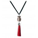 Coffarte - Mora 3D Necklace - Red - Sicilian Artisan Necklace in Ceramic - Luxury High Quality Handcraft Necklace