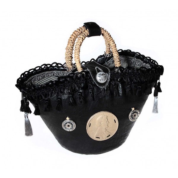 Coffarte - Baby Dollar Little Coffa - Sicilian Artisan Handbag - Sicilian Coffa - Luxury High Quality Handicraft Bag