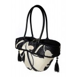 Coffarte - Baby Moro Long Handle Little Coffa - Sicilian Artisan Handbag - Sicilian Coffa - Luxury High Quality Handicraft Bag