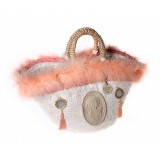 Coffarte - Medium Cameo Coffa - Sicilian Artisan Handbag - Sicilian Coffa - Luxury High Quality Handicraft Bag