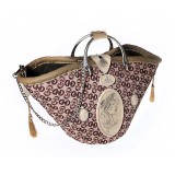 Coffarte - Medium Modern Woman Beige Coffa - Sicilian Artisan Handbag - Sicilian Coffa - Luxury High Quality Handicraft Bag