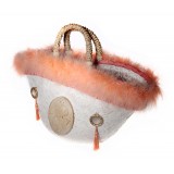 Coffarte - Medium Cameo Coffa - Sicilian Artisan Handbag - Sicilian Coffa - Luxury High Quality Handicraft Bag