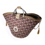 Coffarte - Medium Modern Woman Beige Coffa - Sicilian Artisan Handbag - Sicilian Coffa - Luxury High Quality Handicraft Bag